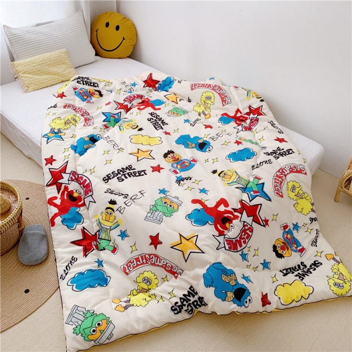 91家纺网 家纺一手货源 找家纺 星期八 新款趣味冬被 芝麻街