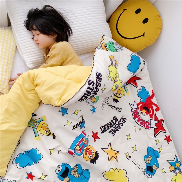 91家纺网 家纺一手货源 找家纺 星期八 新款趣味冬被 芝麻街