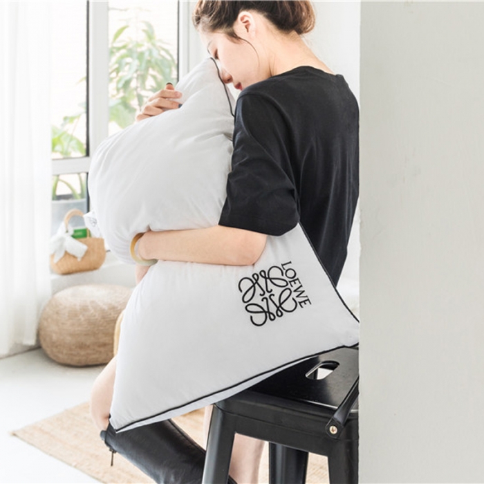 91家纺网 家纺一手货源 找家纺 星期八 2019新款LOEWE四季枕芯一对48*74