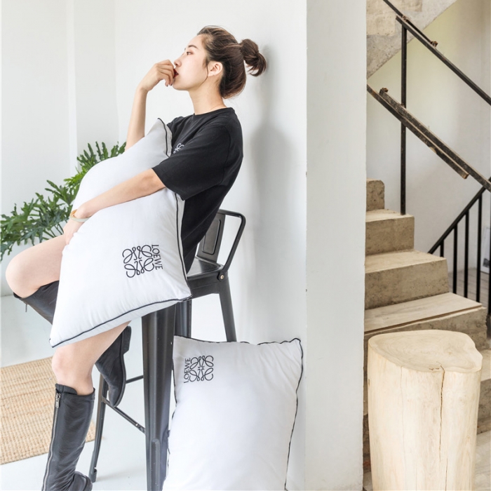 91家纺网 家纺一手货源 找家纺 星期八 2019新款LOEWE四季枕芯一对48*74