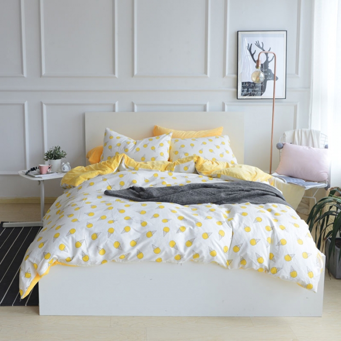 91家纺网 家纺一手货源 找家纺 （总）梦家居 2017韩国简约A棉B绒四件套