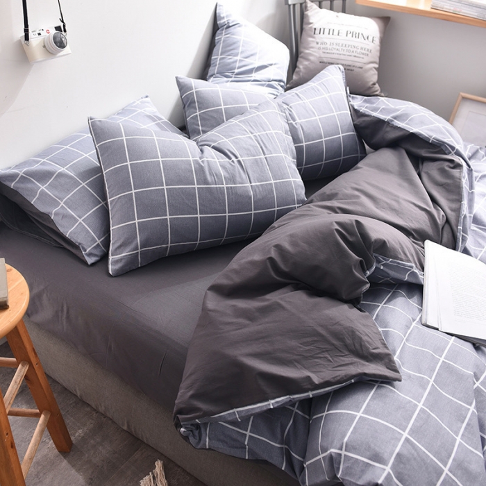 91家纺网 家纺一手货源 找家纺 梦家居 韩国简约风格系列四件套回忆