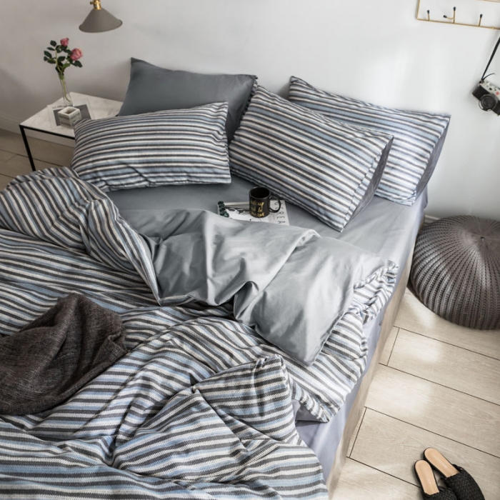 91家纺网 家纺一手货源 找家纺 梦家居 2018新款北欧简约冷淡风套件艾伦