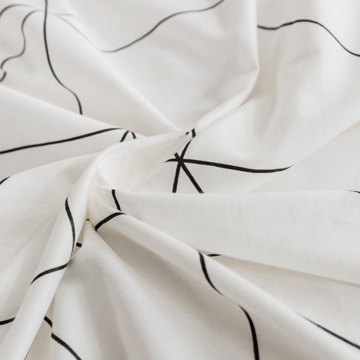 91家纺网 家纺一手货源 找家纺 梦家居 2018新款北欧简约冷淡风套件艾米尔浅灰