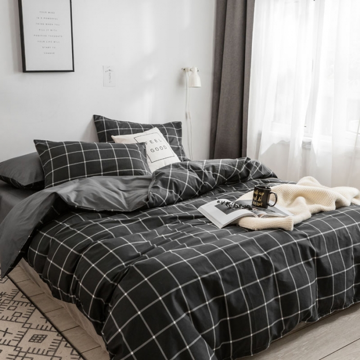 91家纺网 家纺一手货源 找家纺 梦家居 2018新款北欧简约冷淡风套件柏林