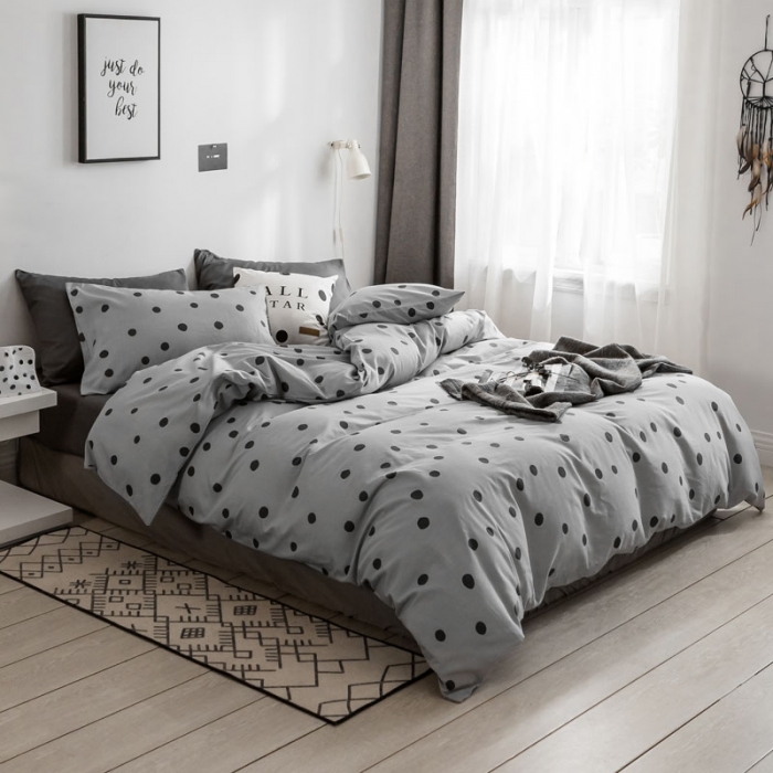 91家纺网 家纺一手货源 找家纺 梦家居 2018新款北欧简约冷淡风套件波西米