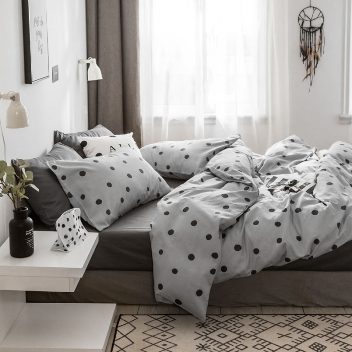 91家纺网 家纺一手货源 找家纺 梦家居 2018新款北欧简约冷淡风套件波西米