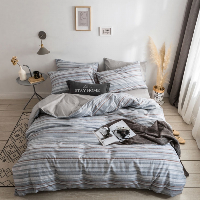 91家纺网 家纺一手货源 找家纺 梦家居 2018新款北欧简约冷淡风套件格拉斯