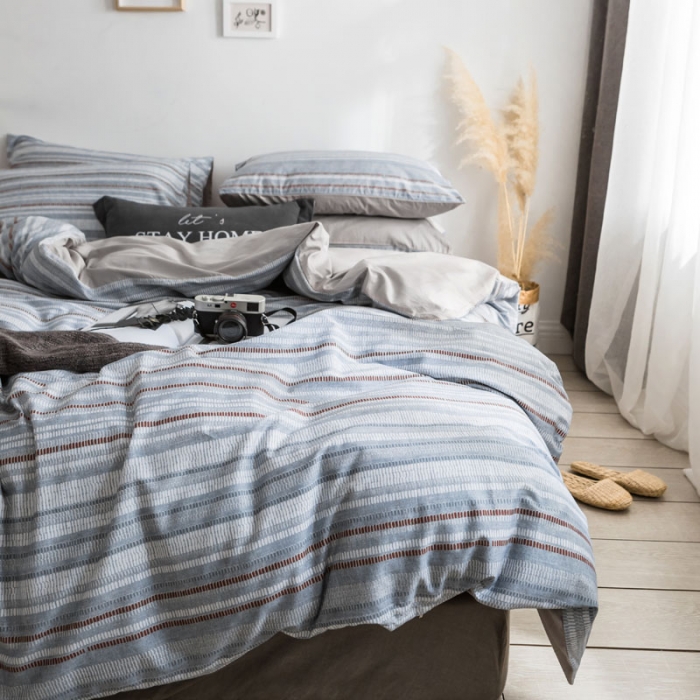 91家纺网 家纺一手货源 找家纺 梦家居 2018新款北欧简约冷淡风套件格拉斯