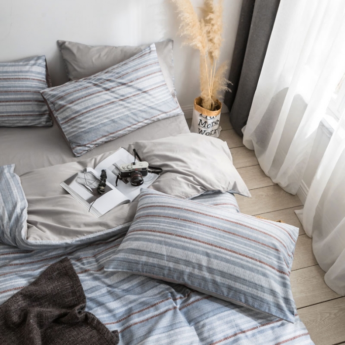 91家纺网 家纺一手货源 找家纺 梦家居 2018新款北欧简约冷淡风套件格拉斯