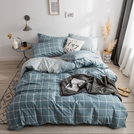 梦家居 2018新款北欧简约冷淡风套件蓝调