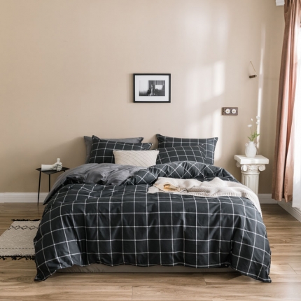 梦家居 2019新款A棉B绒四件套 柏林绒