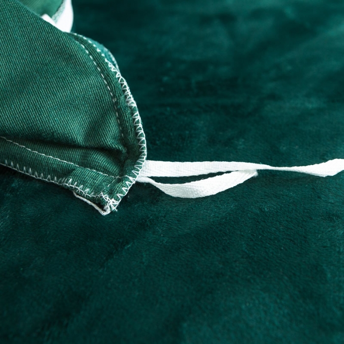 91家纺网 家纺一手货源 找家纺 梦家居 2019韩国简约素色天鹅绒四件套 墨绿色