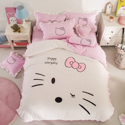 91家纺网 家纺一手货源 找家纺 （总）绒世界 2018新款水洗棉（床单/床笠/床裙）