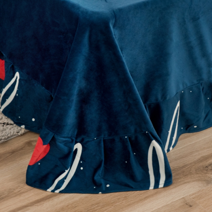 91家纺网 家纺一手货源 找家纺 欧冠家纺 2018印花牛奶绒爆款四件套 夜空