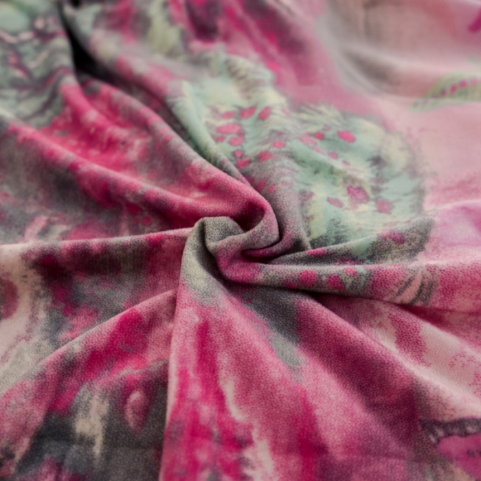 91家纺网 家纺一手货源 找家纺 欧冠家纺 2018印花牛奶绒爆款四件套 如梦花季