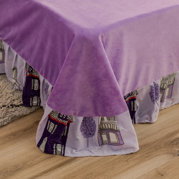 91家纺网 家纺一手货源 找家纺 （总）绒世界 2018印花牛奶绒爆款四件套