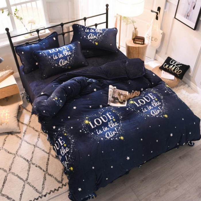 91家纺网 家纺一手货源 找家纺 （总）绒世界 2018秋冬印花牛奶绒爆款四件套第二版