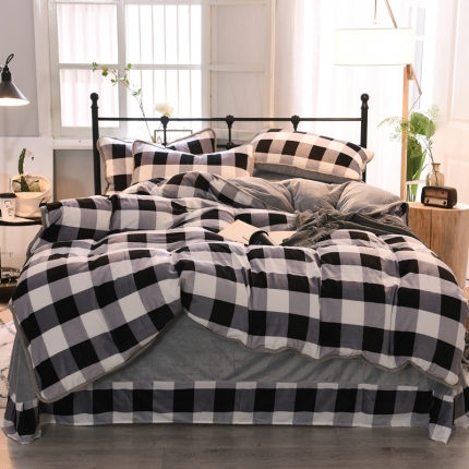 91家纺网 家纺一手货源 找家纺 （总）绒世界 2018秋冬印花牛奶绒爆款四件套第二版