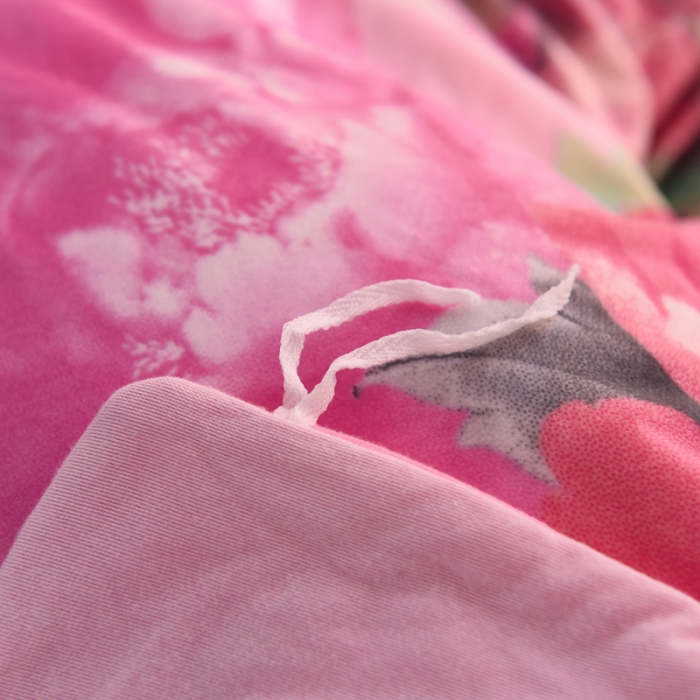 91家纺网 家纺一手货源 找家纺 绒世界 2018秋冬印花牛奶绒爆款四件套第二版 如梦花季