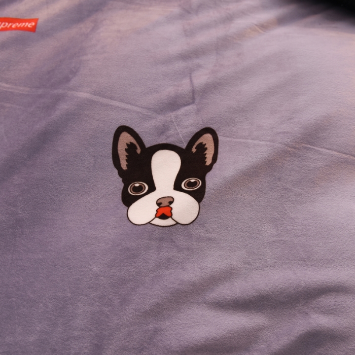 91家纺网 家纺一手货源 找家纺 绒世界 2018秋冬印花牛奶绒爆款四件套第二版 小狗