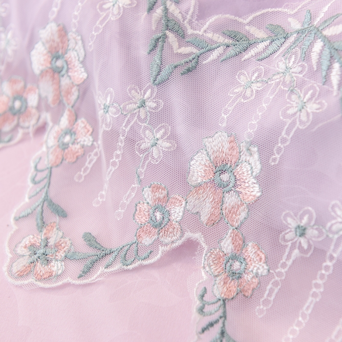 91家纺网 家纺一手货源 找家纺 欧冠 2019新品玫瑰秘密系列四件套床裙款玫瑰秘密-紫粉