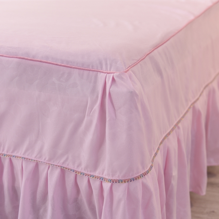 91家纺网 家纺一手货源 找家纺 欧冠 2019新品玫瑰秘密系列四件套床裙款玫瑰秘密-紫粉