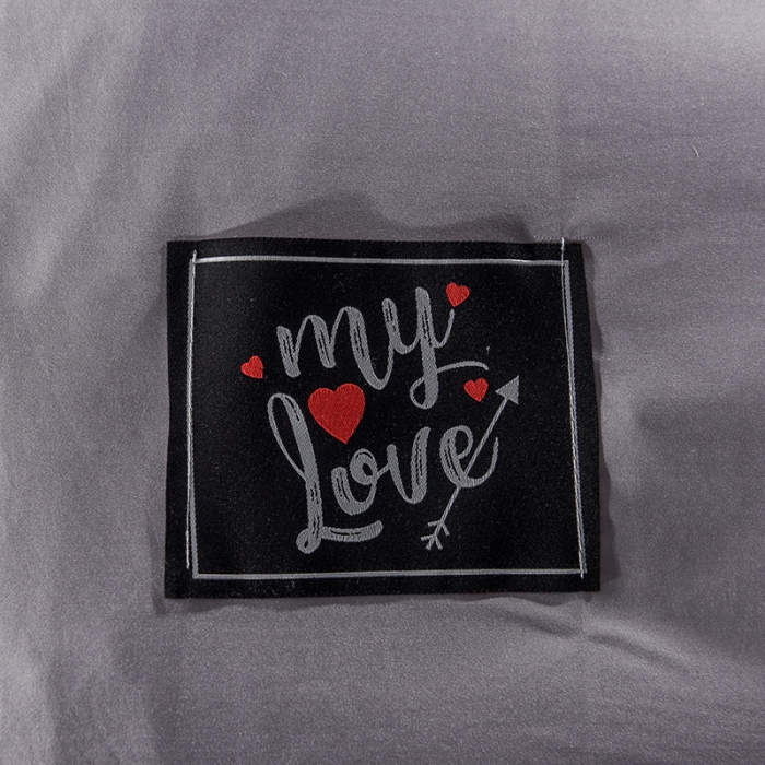 91家纺网 家纺一手货源 找家纺 欧冠 2019新款水洗真丝贴布绣四件套 床单款 烟灰