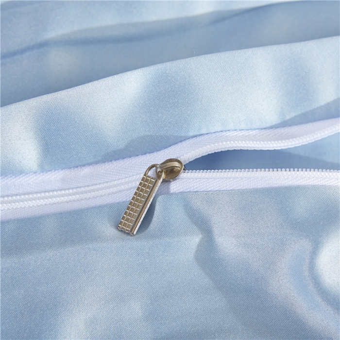 91家纺网 家纺一手货源 找家纺 欧冠 双面水洗真丝丝印良品SILKINLP系列四件套 慕蓝