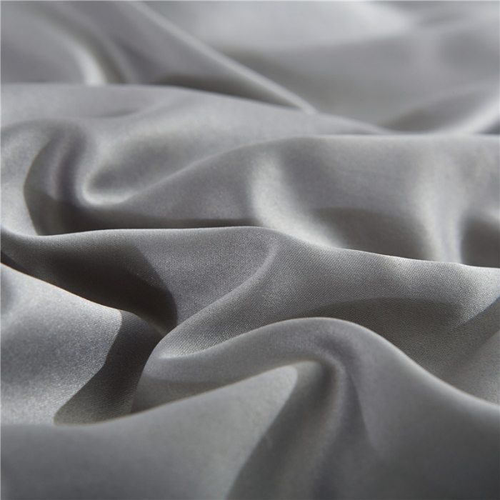 91家纺网 家纺一手货源 找家纺 绒世界 双面水洗真丝丝印良品SILKINLP系列四件套 烟灰