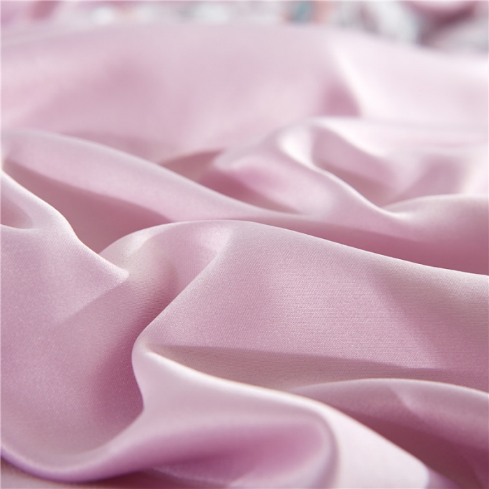 91家纺网 家纺一手货源 找家纺 欧冠 双面水洗真丝丝印良品SILKINLP系列四件套 紫色