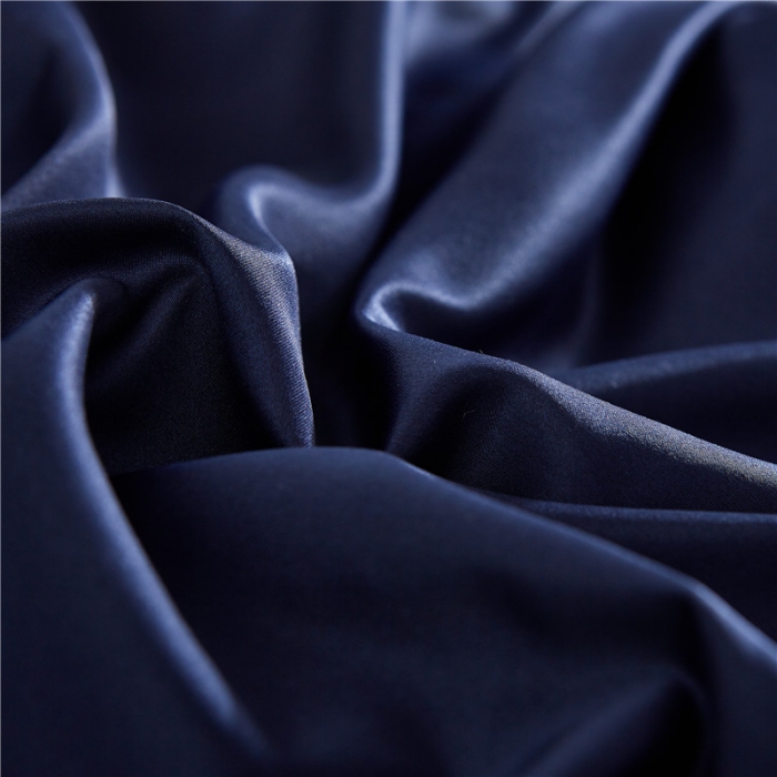 91家纺网 家纺一手货源 找家纺 绒世界 2019新款水洗绣花真丝四件套甜蜜的爱系列 宝蓝