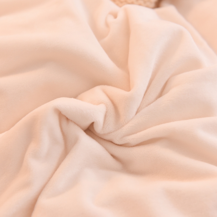 91家纺网 家纺一手货源 找家纺 绒世界 秋冬绒款花边款和毛巾绣四件套床单款 毛巾绣-粉白