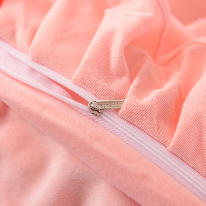 91家纺网 家纺一手货源 找家纺 绒世界 秋冬绒款花边款和毛巾绣四件套床单款 毛巾绣-玉色