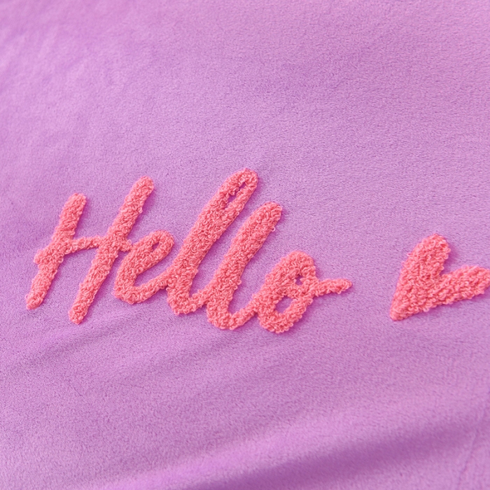 91家纺网 家纺一手货源 找家纺 绒世界 秋冬绒款花边款和毛巾绣四件套床单款 毛巾绣-紫粉