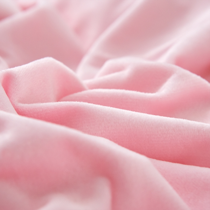 91家纺网 家纺一手货源 找家纺 绒世界 秋冬绒款花边款和毛巾绣四件套床裙款 花边款-粉灰