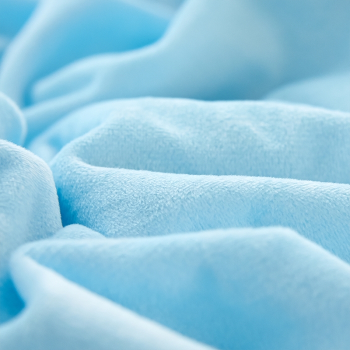 91家纺网 家纺一手货源 找家纺 绒世界 秋冬绒款花边款和毛巾绣四件套床裙款 花边款-慕蓝粉