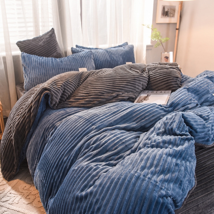 91家纺网 家纺一手货源 找家纺 （总）欧冠 2019秋冬魔法绒暖绒系列四件套床单款