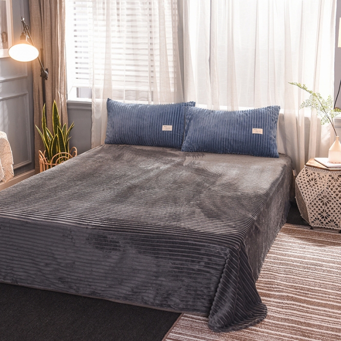 91家纺网 家纺一手货源 找家纺 （总）欧冠 2019秋冬魔法绒暖绒系列四件套床单款