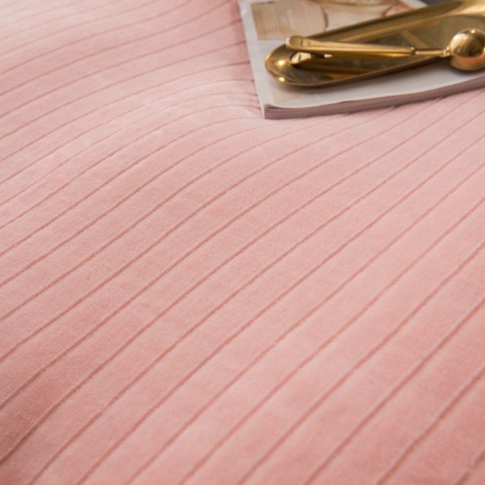 91家纺网 家纺一手货源 找家纺 欧冠 2019提花法莱绒加贝贝绒加厚四件套 玉灰