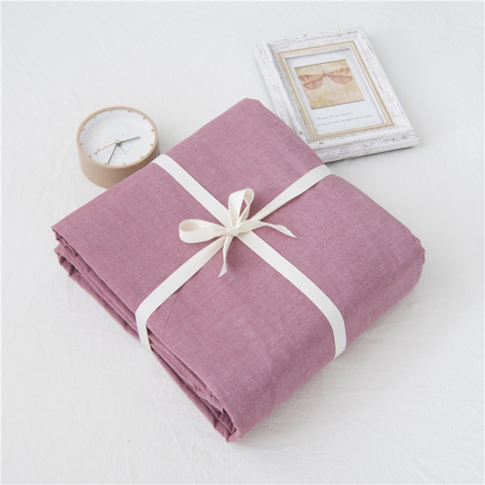 91家纺网 家纺一手货源 找家纺 玖弘家居 2018新款被套 酱红色