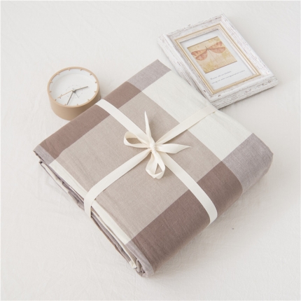 91家纺网 家纺一手货源 找家纺 玖弘家居 2018新款被套 咖大格