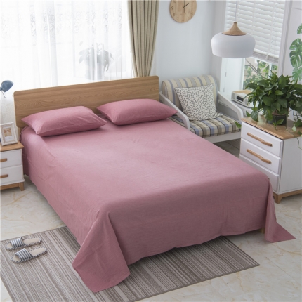 玖弘家居 2018新款床单 酱红色