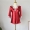 91家纺网 家纺一手货源 找家纺 Rachel Home 2018新款酒红色睡衣套装