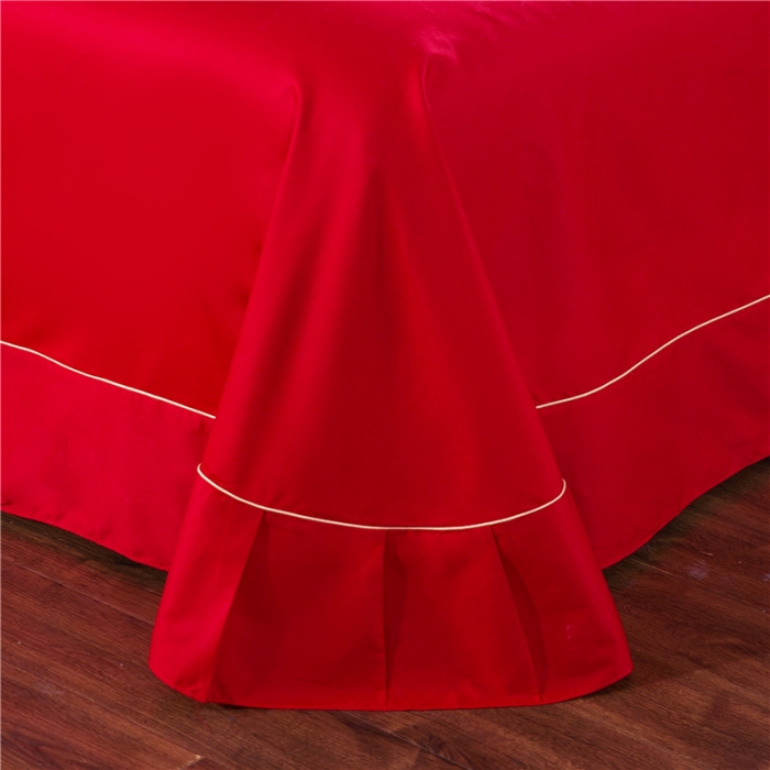 91家纺网 家纺一手货源 找家纺 千禧婚庆专供 2019新款喷气全棉婚庆四件套多件套 幸福牵手