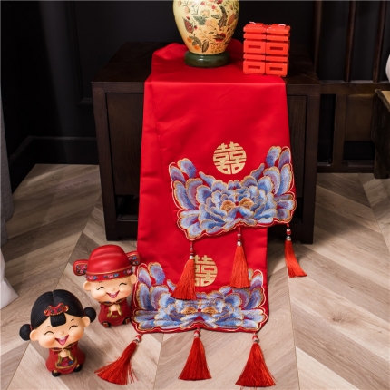 91家纺网 家纺一手货源 找家纺 千禧 2019新款床旗和包装 