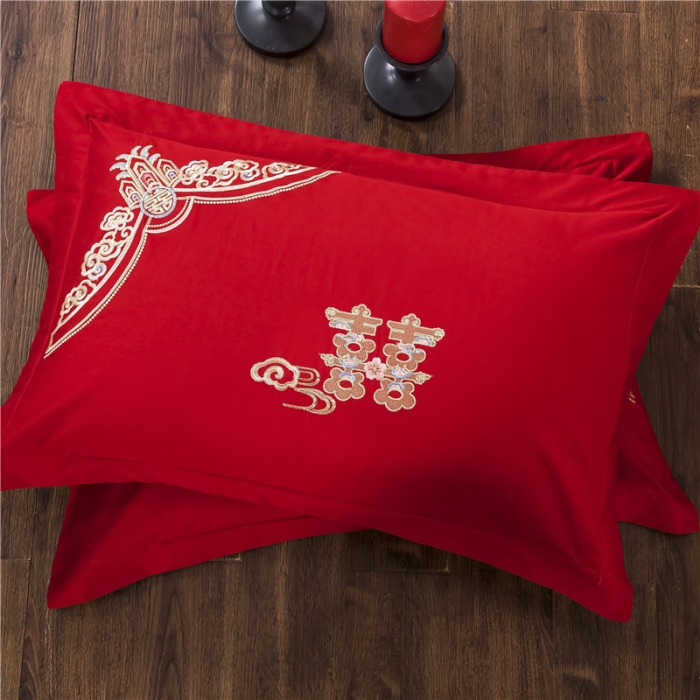 91家纺网 家纺一手货源 找家纺 （总3）千禧婚庆专供 2019喷气全棉婚庆四件套