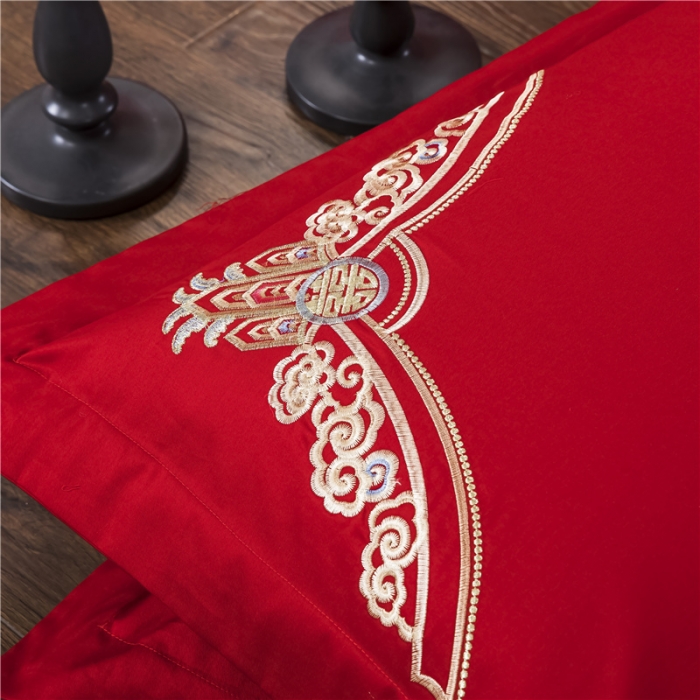 91家纺网 家纺一手货源 找家纺 （总3）千禧婚庆专供 2019喷气全棉婚庆四件套