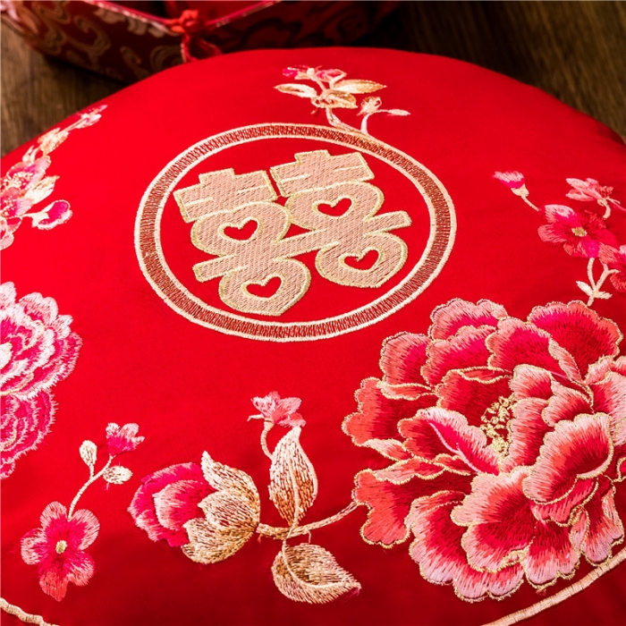 91家纺网 家纺一手货源 找家纺 千禧家纺 2019新款长绒棉婚庆多件套 龙飞凤舞