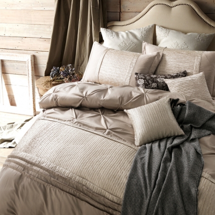 91家纺网 家纺一手货源 找家纺 宅家居轻奢系列四件套慕斯